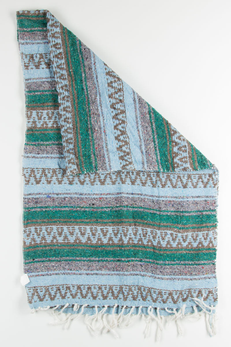 Blue & Green Woven Rug