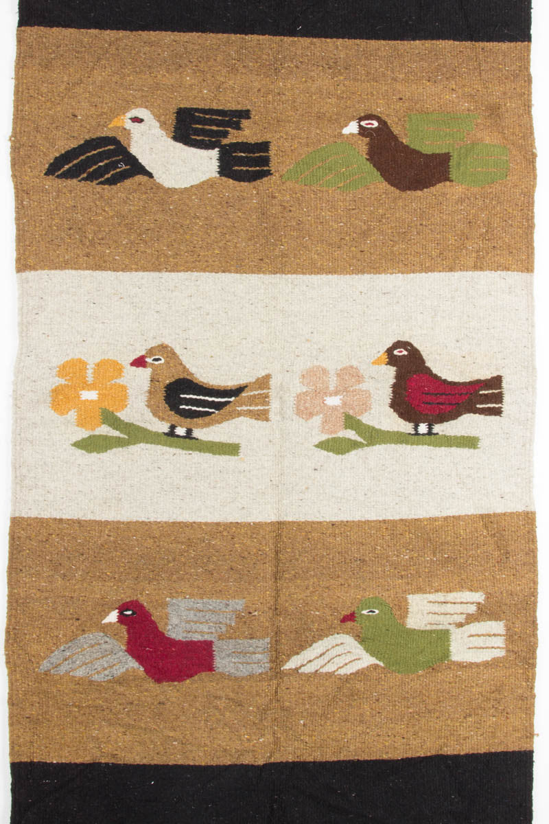 Bird & Flower Vintage Rug