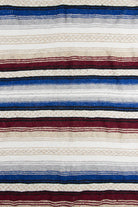 Burgundy & Blue Vintage Blanket