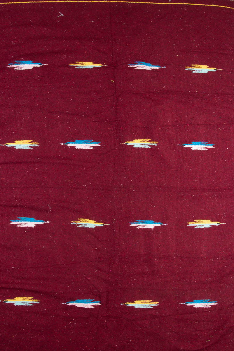 Dark Red Bird Vintage Blanket