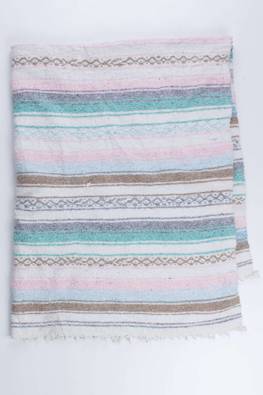 Pastel Stripes Woven Blanket