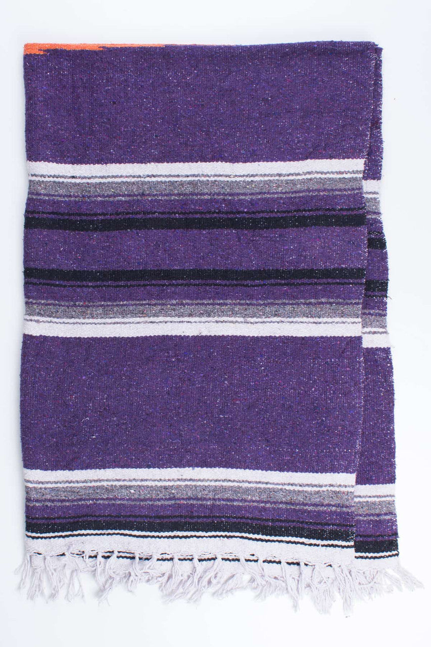 Purple Woven Baja Blanket