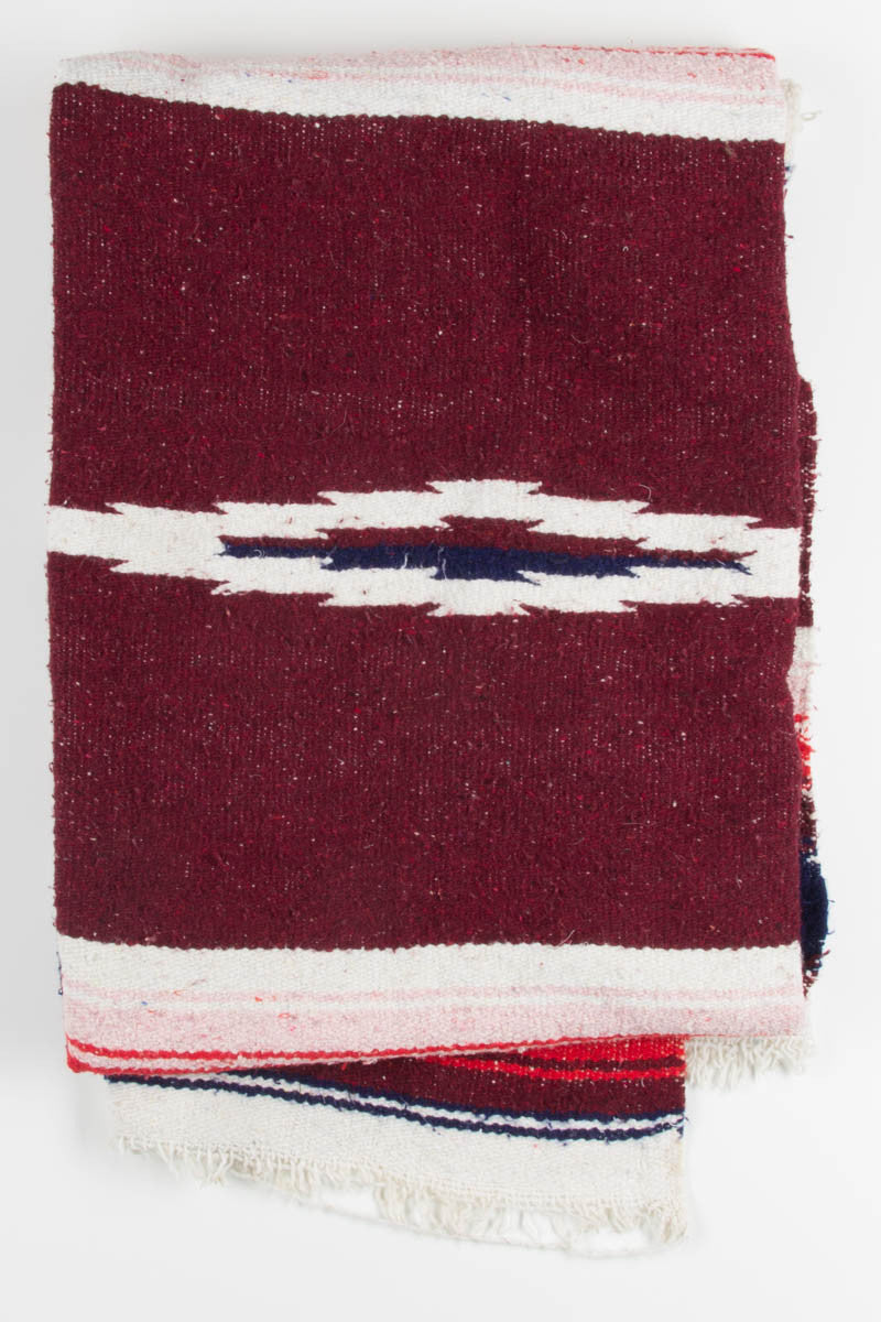 Burgundy & Pink Vintage Blanket