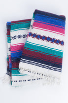 Pink & Burgundy Striped Blanket 1