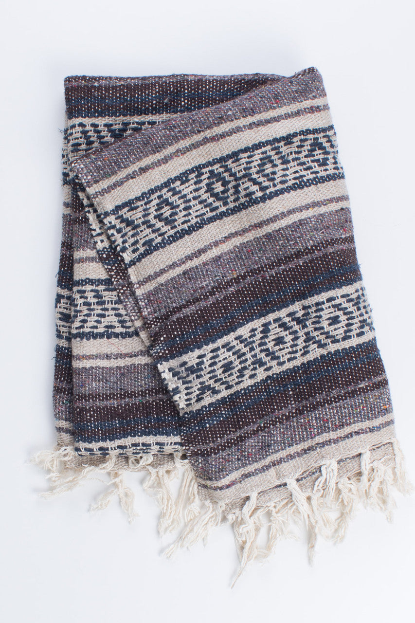 Brown & Tan Baja Blanket 1