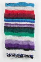 Blue & Green Faces Vintage Blanket