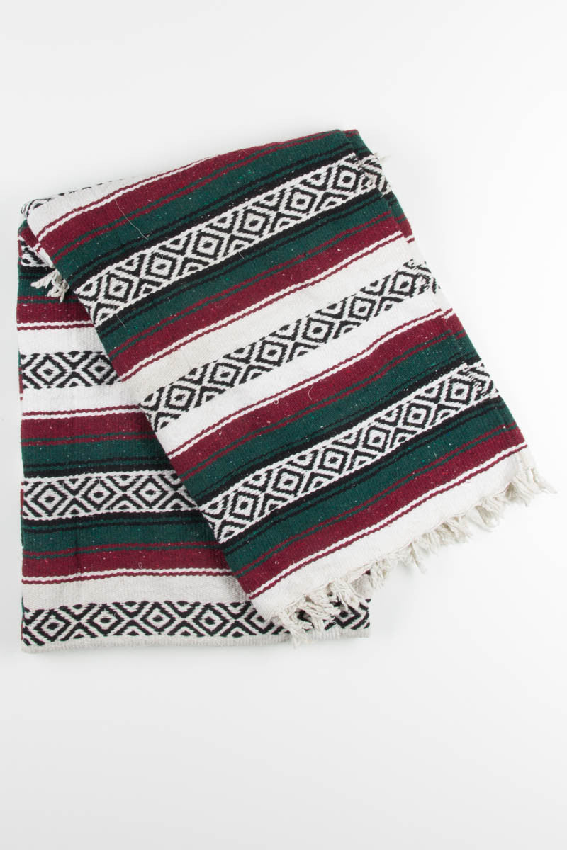 Green & Red Vintage Blanket