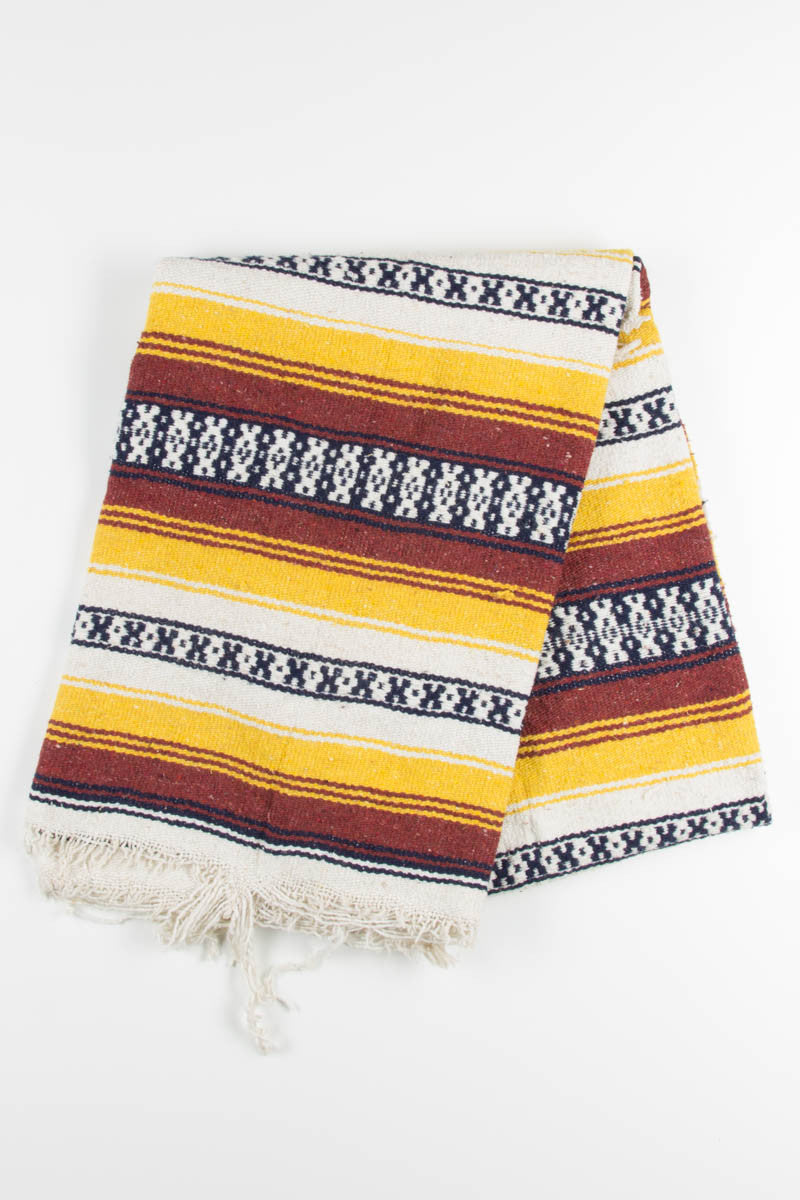 Maroon & Gold Vintage Blanket