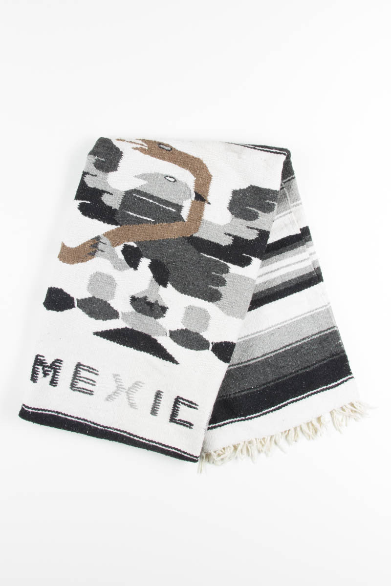 Black & White Mexico Vintage Blanket