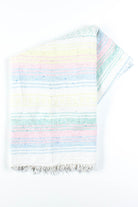 White Pastels Vintage Blanket