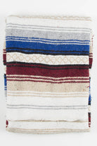 Burgundy & Blue Vintage Blanket