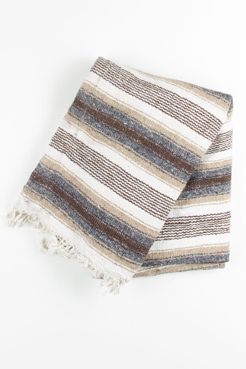 Grey & Brown Baja Blanket