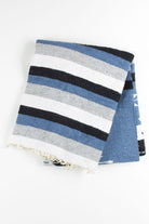 Blue Diamond Patterned Baja Blanket 1