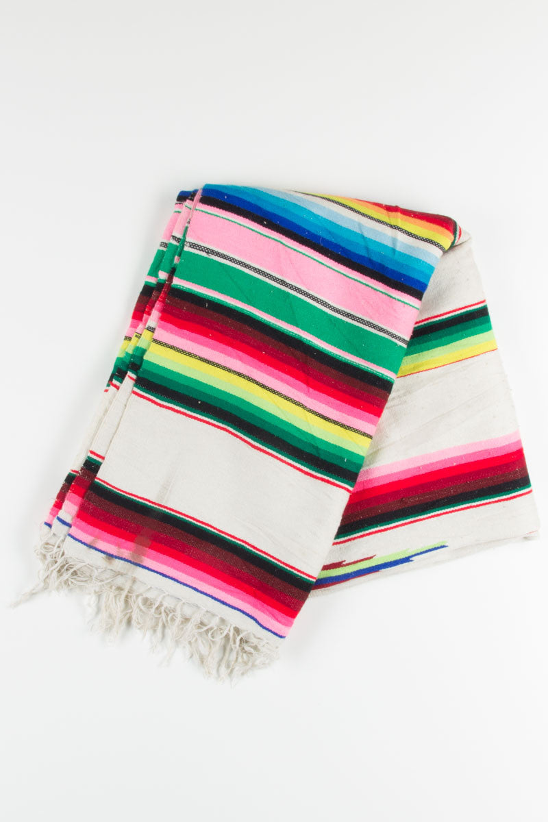 Neon Rainbow Baja Blanket