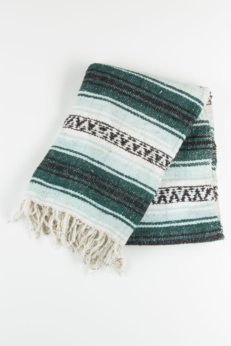 Green & Mint Baja Blanket