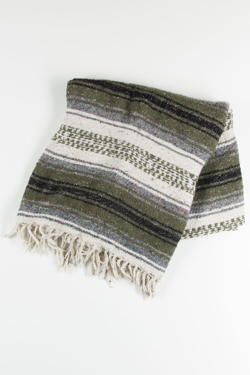 Olive Baja Blanket