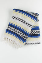 Blue & Yellow Striped Baja Blanket