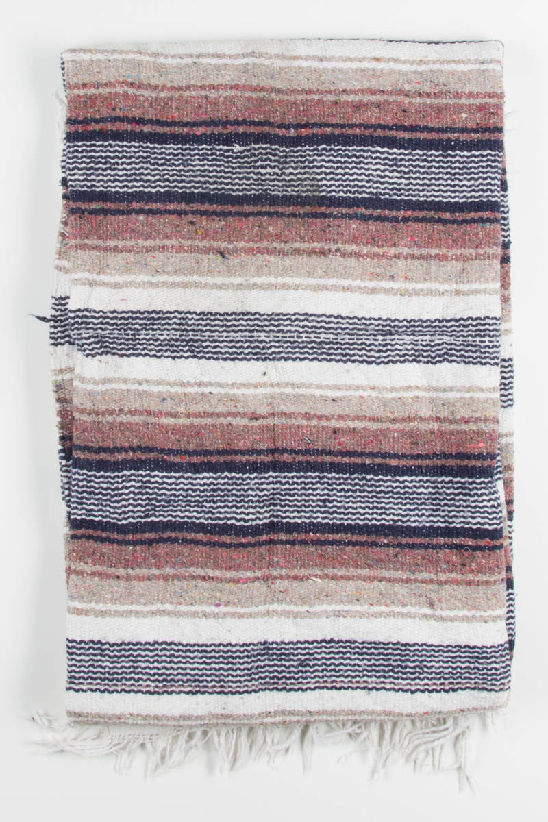 Navy & Mauve Vintage Blanket