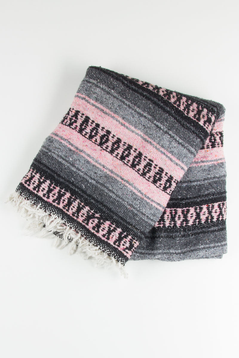 Black & Pink Baja Blanket
