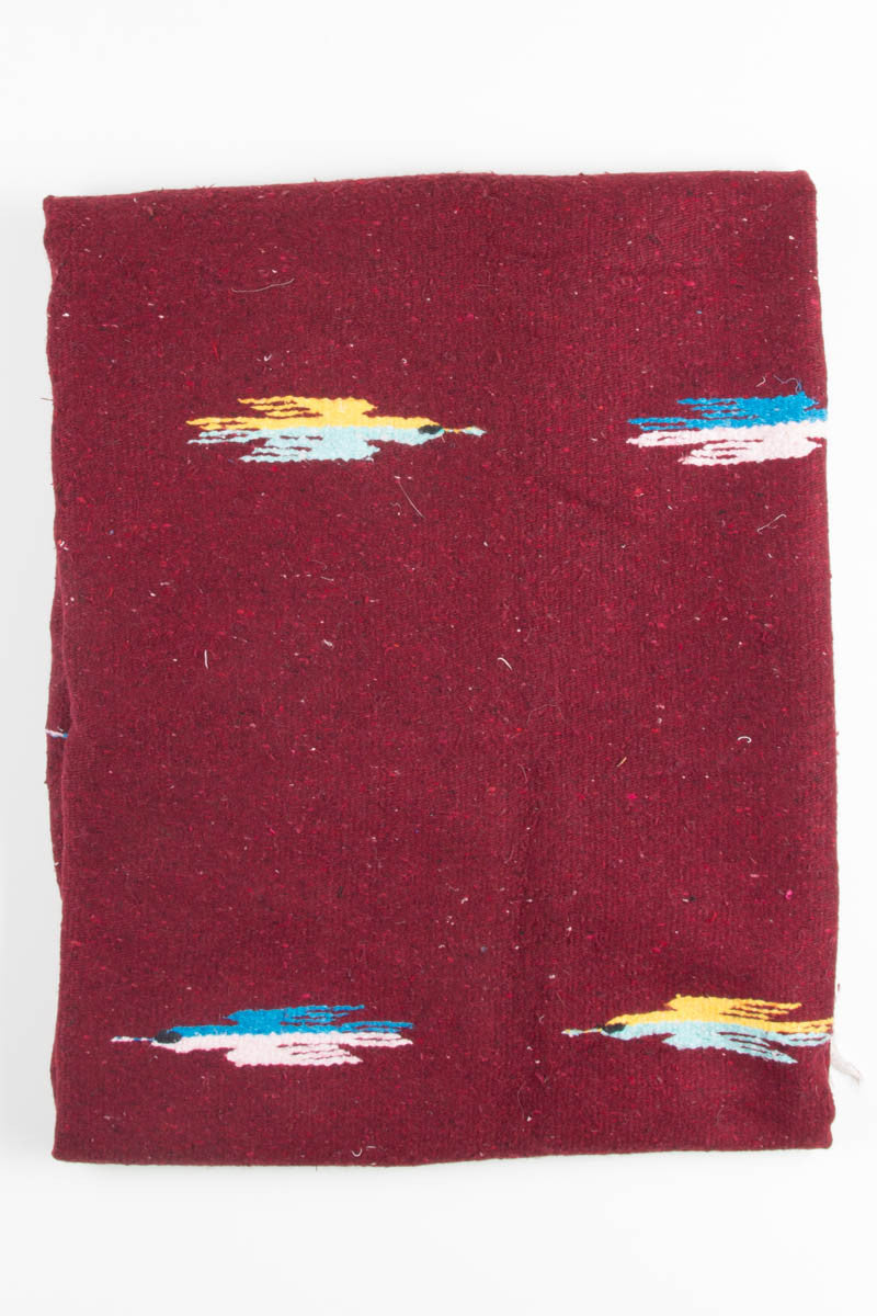 Dark Red Bird Vintage Blanket