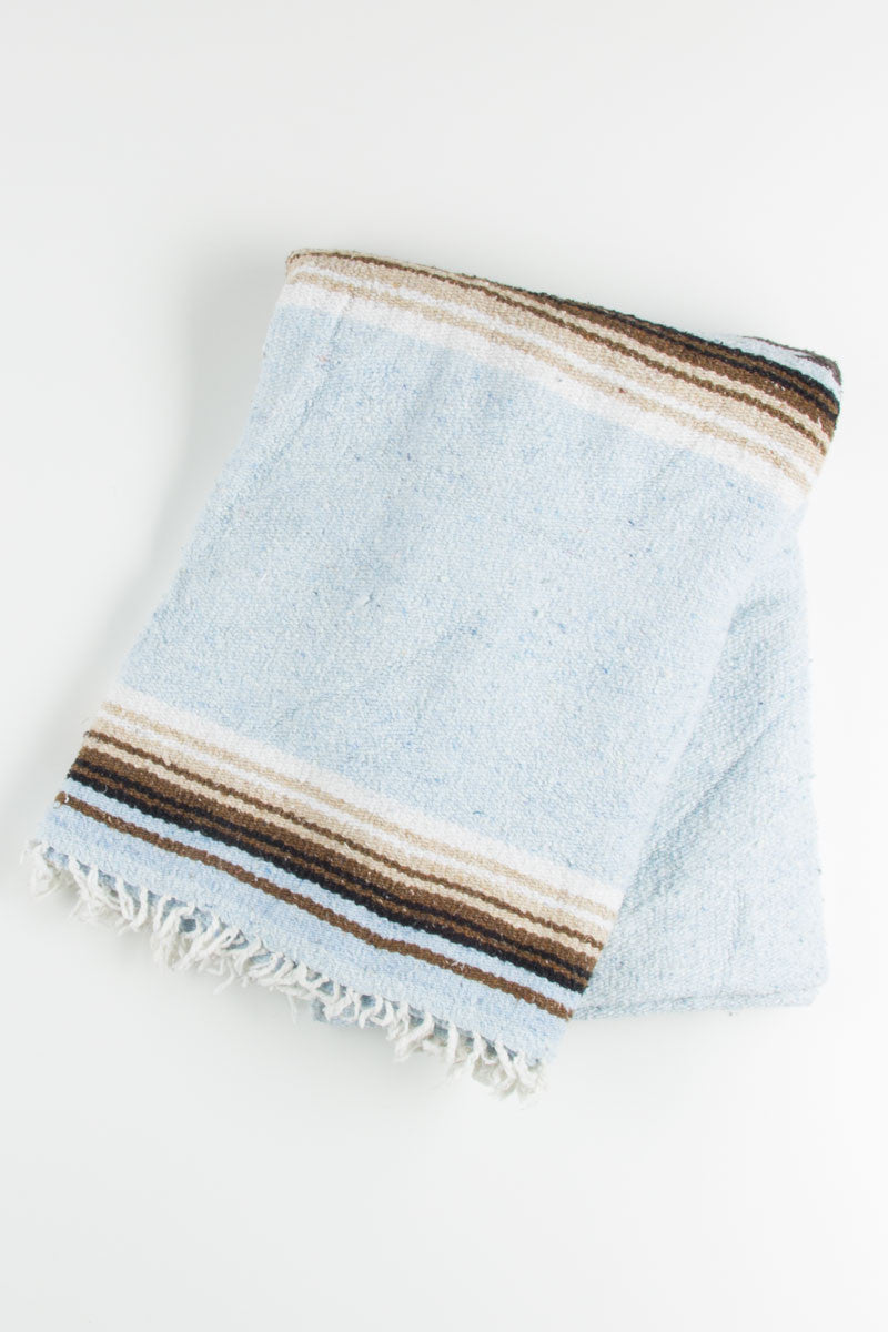 Blue Diamond Patterned Baja Blanket 2