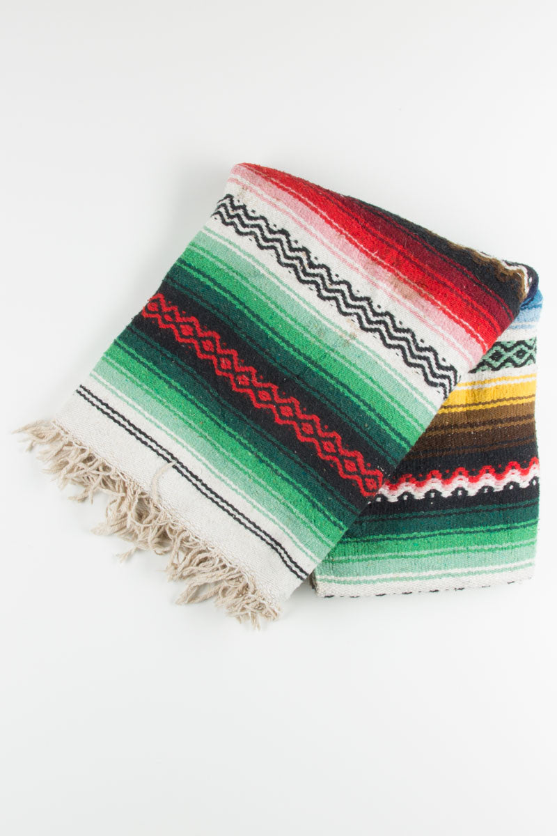Rainbow Baja Blanket