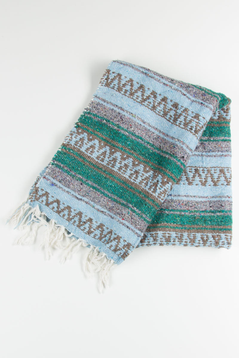 Blue & Green Woven Rug