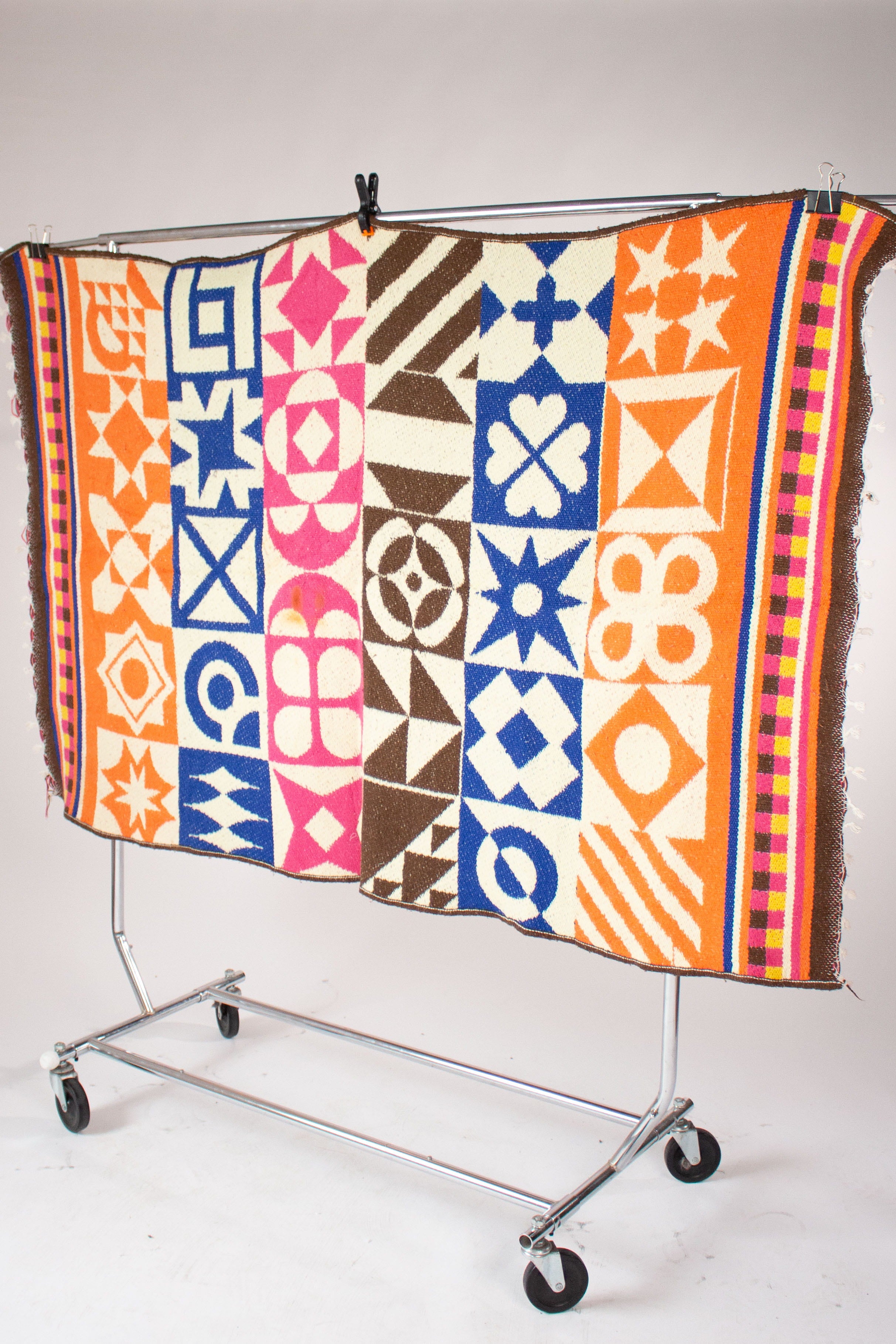 Vintage Icon Squares Blanket (1970s)