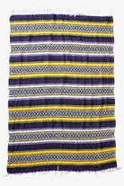 Vintage Purple & Gold Baja Blanket (2000s)