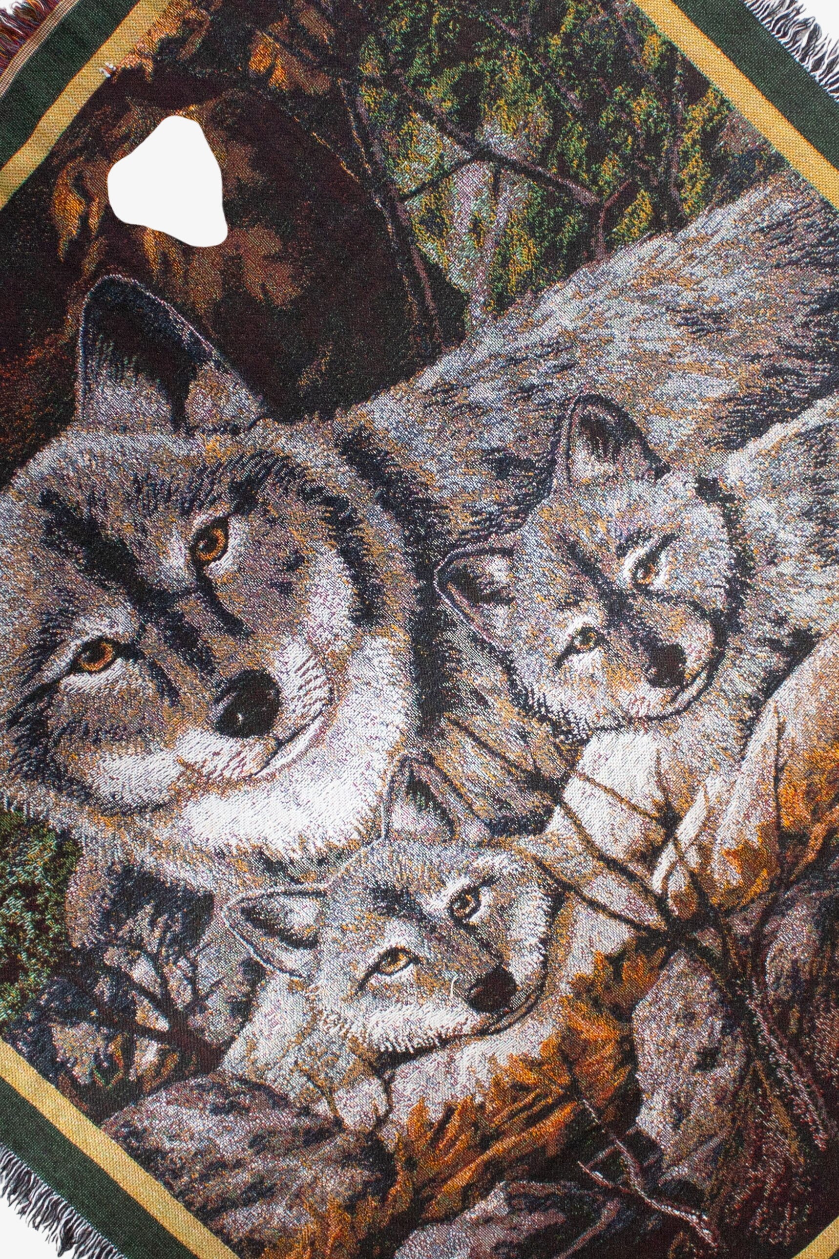Vintage Wolf Family Blanket (1990s) – Ragstock
