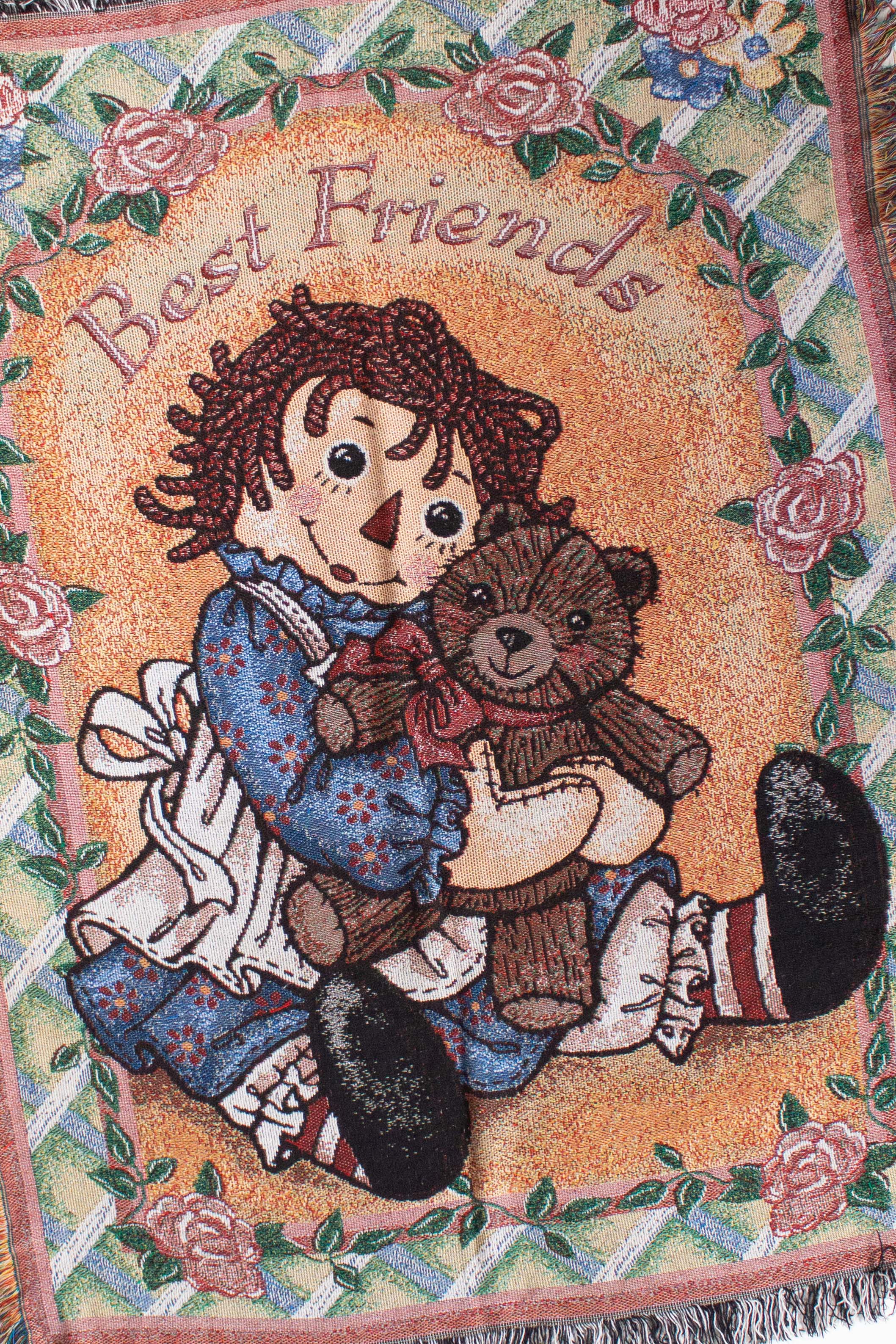 Vintage Best Friends Ragdoll Tapestry Blanket (1990s)
