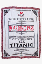 Titanic Boarding Pass Blanket (2000s)