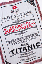 Titanic Boarding Pass Blanket (2000s)