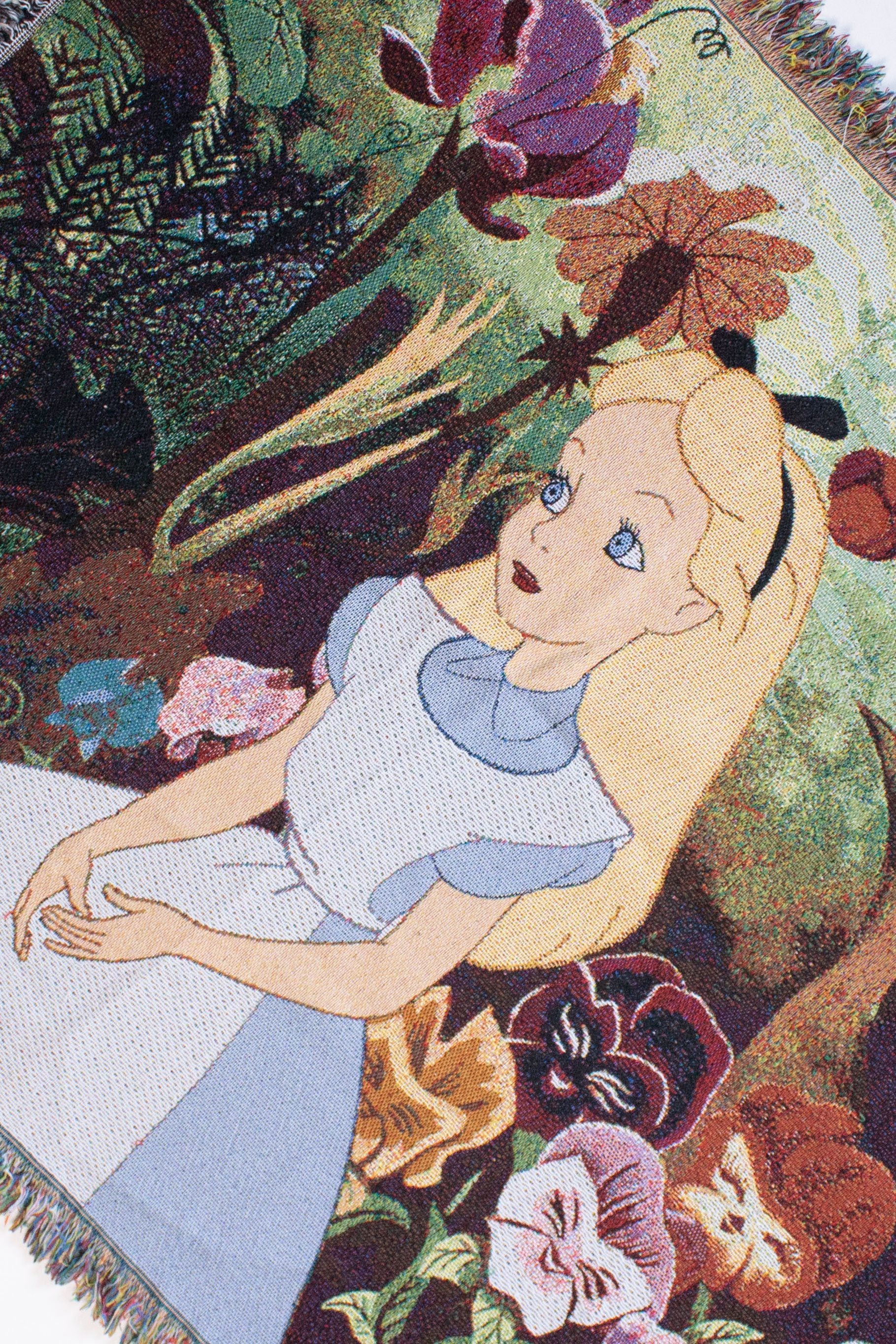 Alice In Wonderland Tapestry Blanket (2000s)