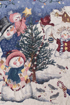 Vintage Snowmen Christmas Tree Blanket (1990s)