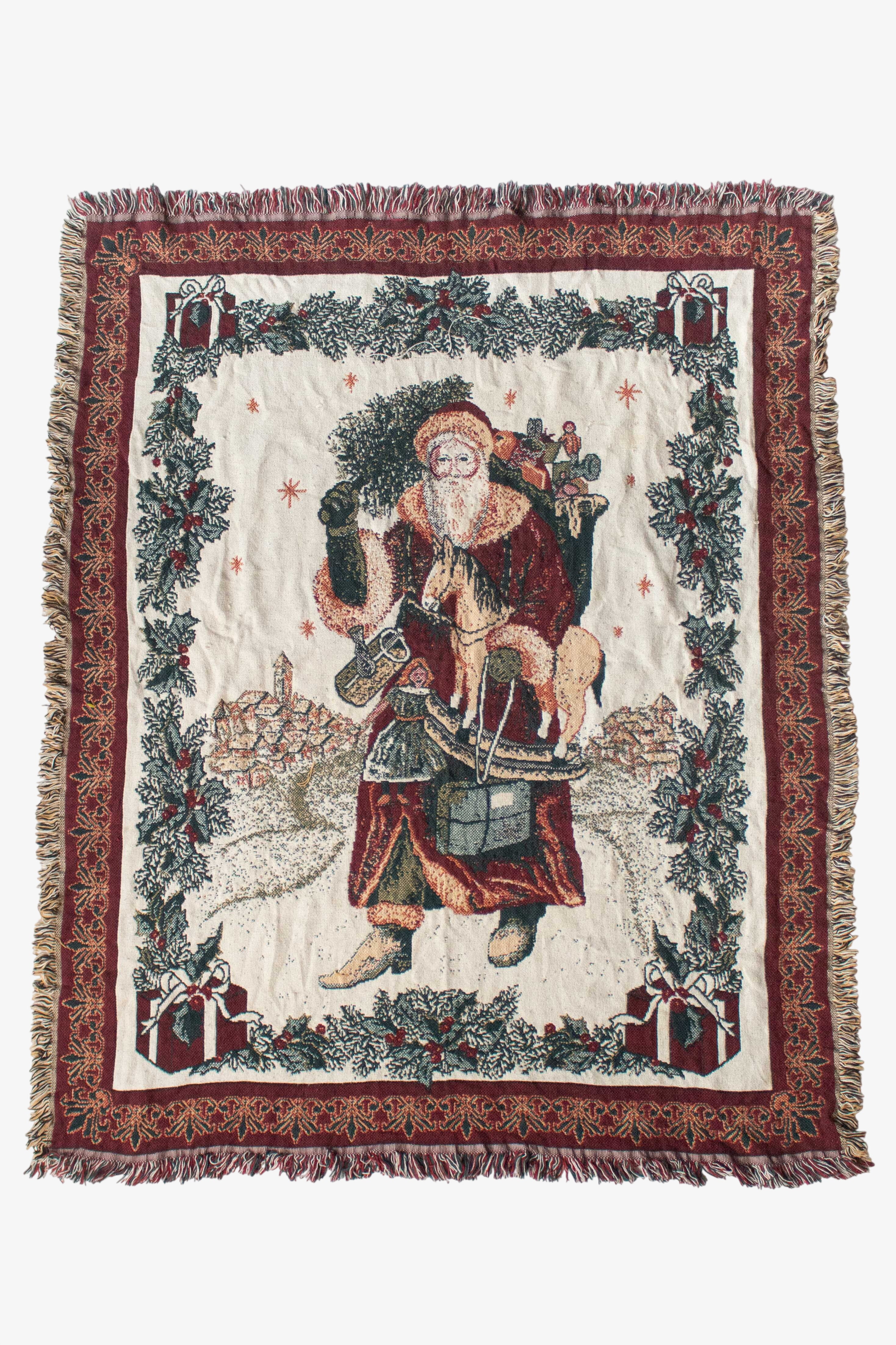 Vintage Saint Nicholas Blanket (1990s)