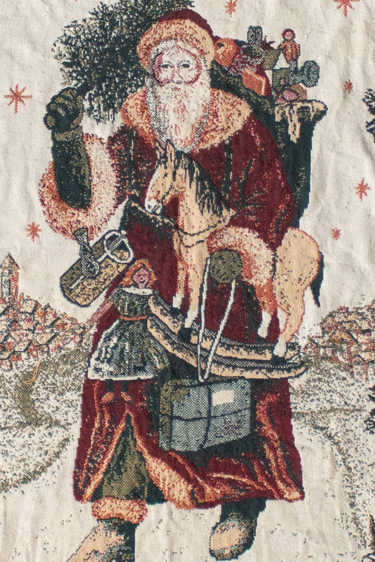 Vintage Saint Nicholas Blanket (1990s)