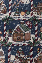 Vintage Gingerbread Houses Blanket (1990s)
