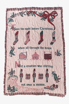 Vintage Twas The Night Before Christmas Blanket (1990s)