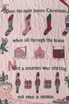 Vintage Twas The Night Before Christmas Blanket (1990s)