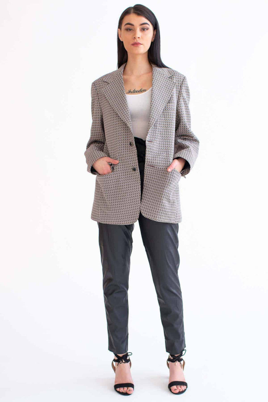 Interlocking Pattern Vintage Blazer