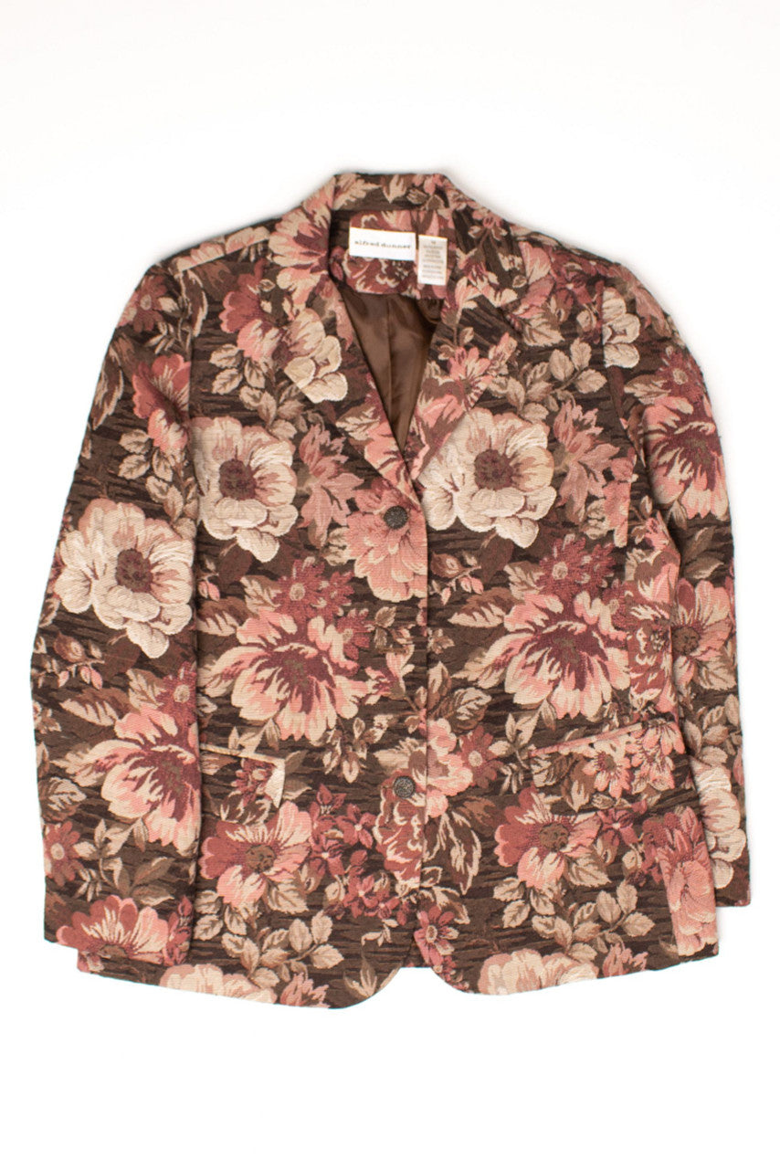 Vintage Floral Three Button Blazer (1990s)