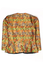 Vintage Metallic Rainbow Paisley Wrap Blazer (1980s)