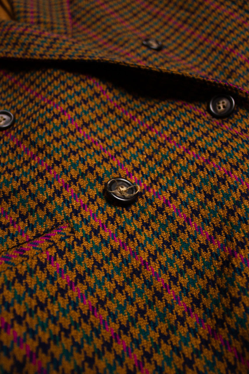 Vintage Brown Houndstooth Blazer (1990s)