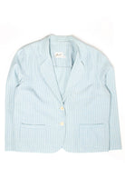 Vintage Blue Striped Blazer (1980s)