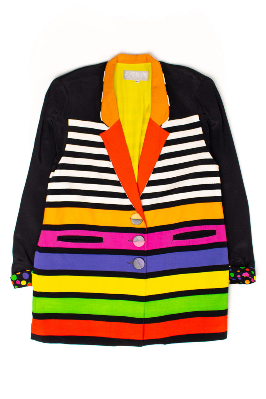 Vintage Dorothy Schoelen Rainbow Blazer (1980s)