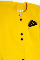 Vintage Yellow Le Suit Blazer (1980s)