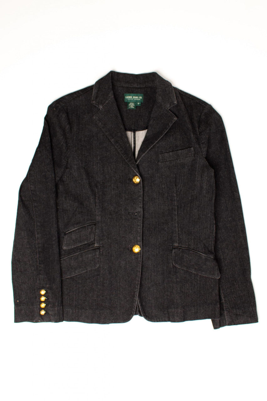 Vintage Denim Polo Blazer (1990s)