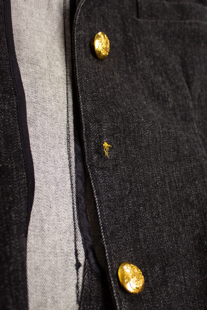 Vintage Denim Polo Blazer (1990s)