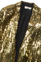 Vintage Gold Sequin Blazer (1980s)